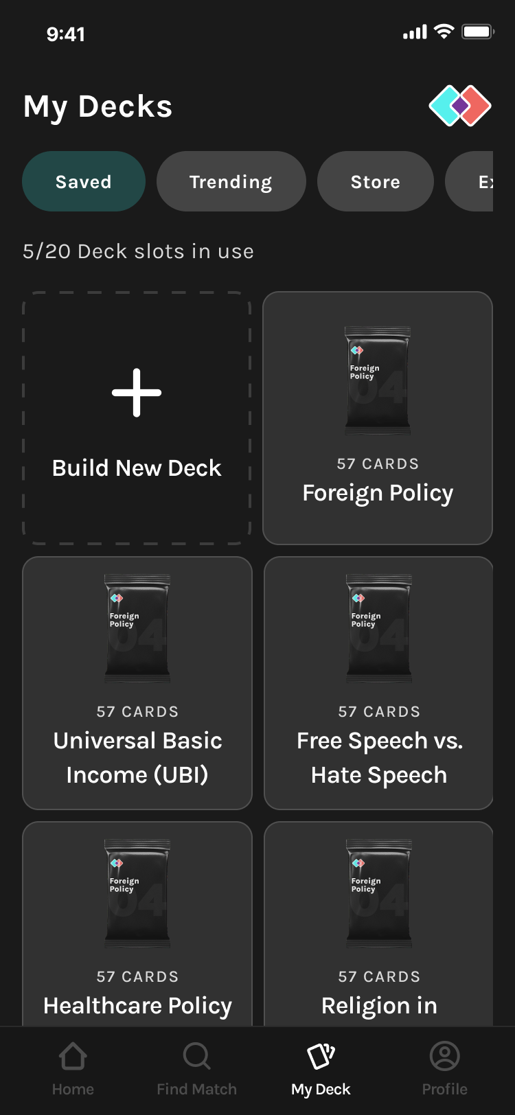 Deck selector